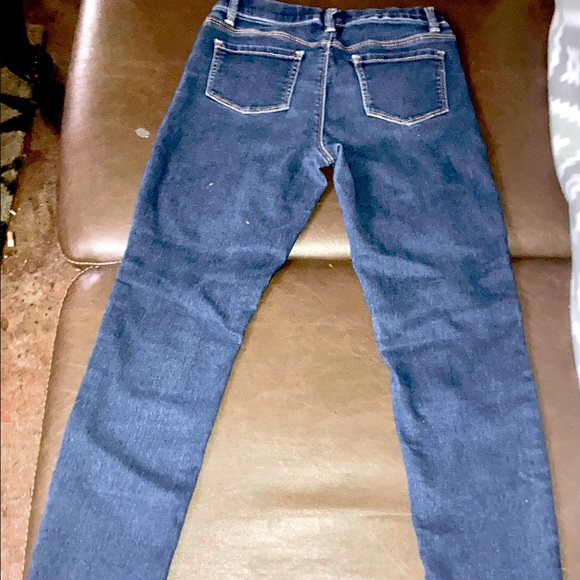 Wonder Nation Girls Blue Jeans/ Jeggings US Size L 10/12 with Rose Embroidery - Picture 6 of 7